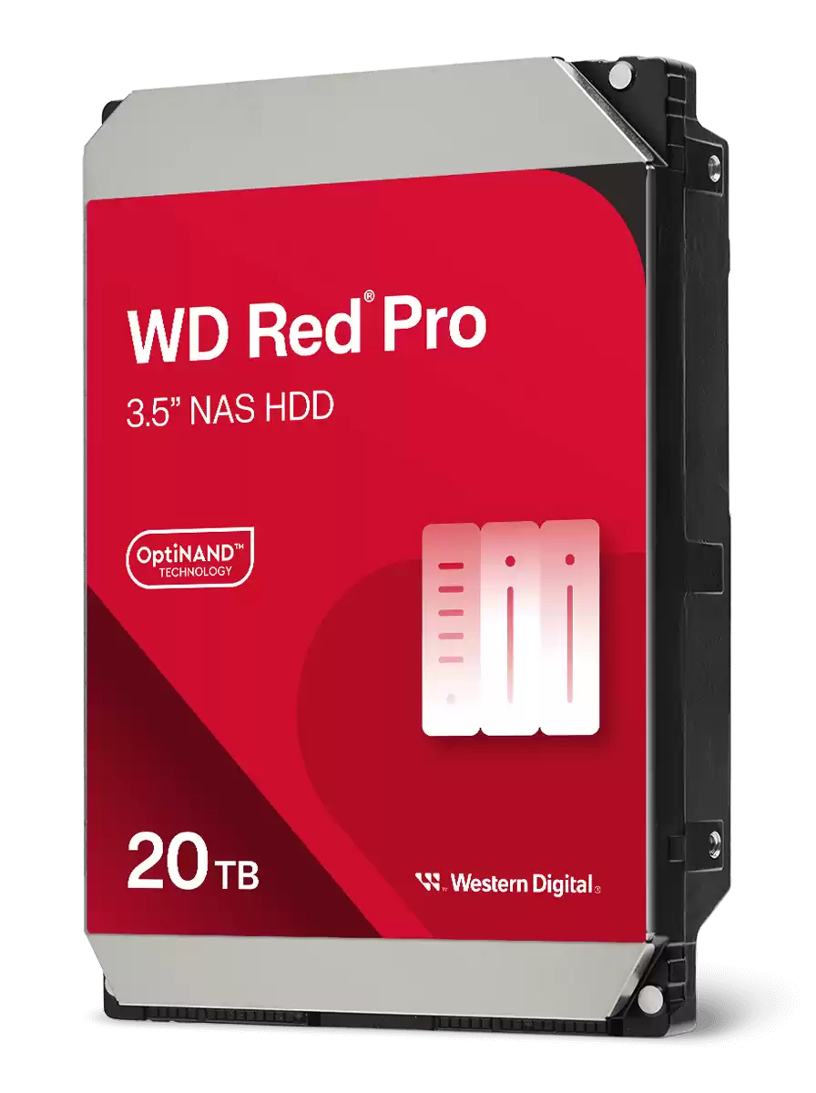Western Digital WD 20TB Red Pro NAS 3.5inch Hard Drive, WD202KFGX