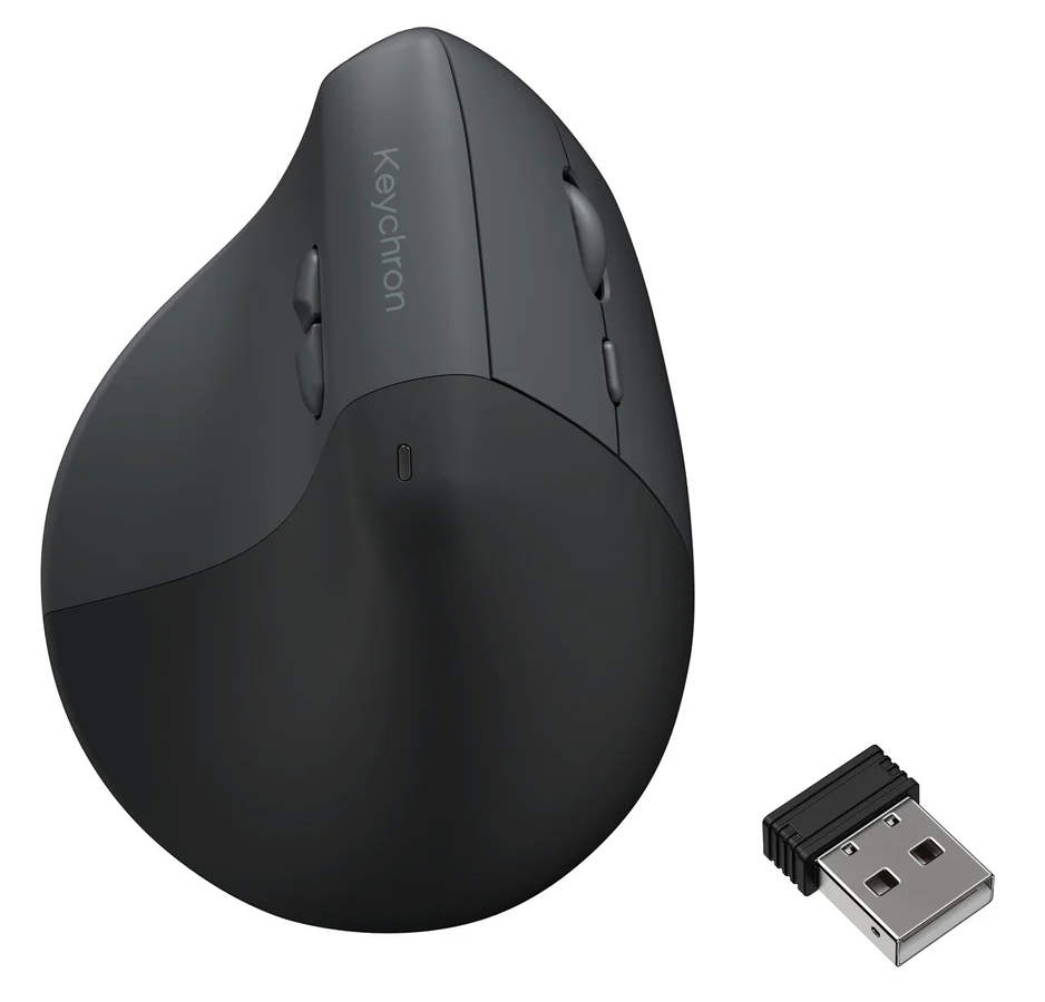 Keychron BM27 Wireless Ergonomic Mouse, Space Grey