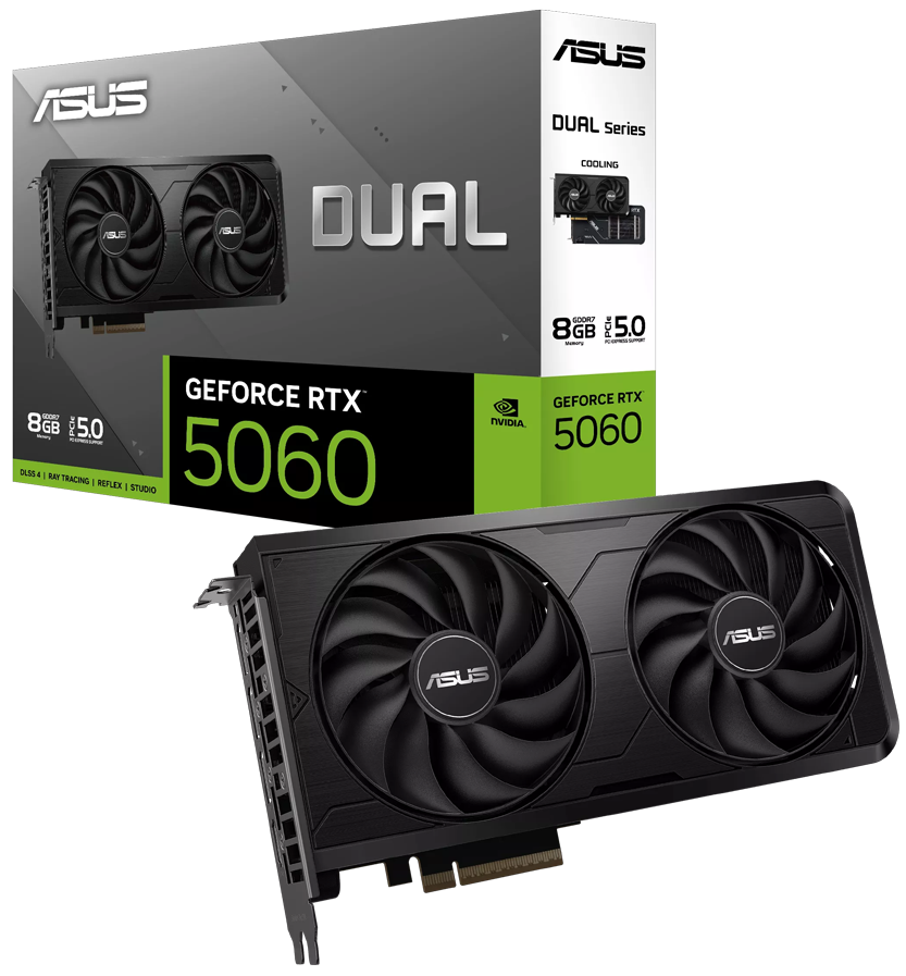 ASUS Dual GeForce RTX 5060 EVO, 8GB
