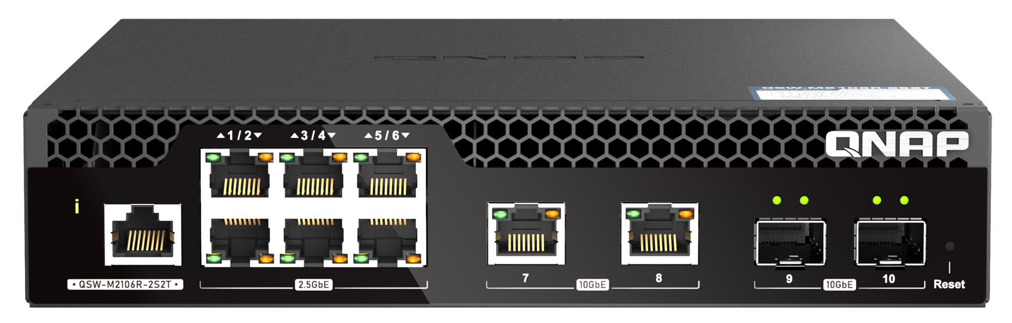 QNAP QSW-M2106R-2S2T 10 Port Managed 10GbE and 2.5GbE Switch