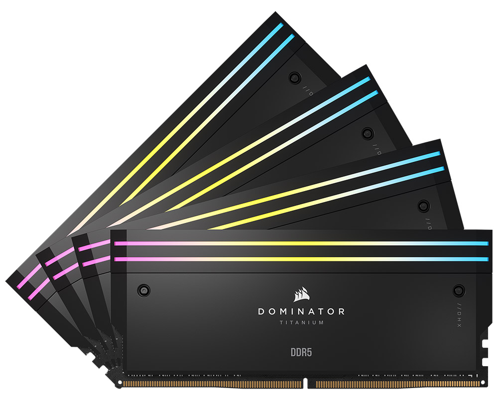 Corsair Dominator Titanium RGB 96GB (4x24GB) 6000MHz CL30 DDR5