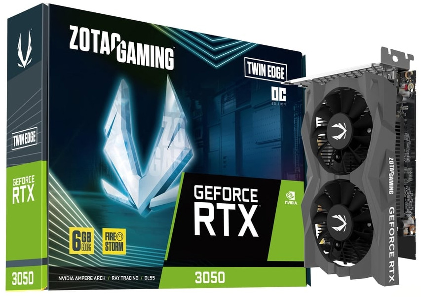 ZOTAC GAMING GeForce RTX 3050 6GB GDDR6 Twin Edge OC