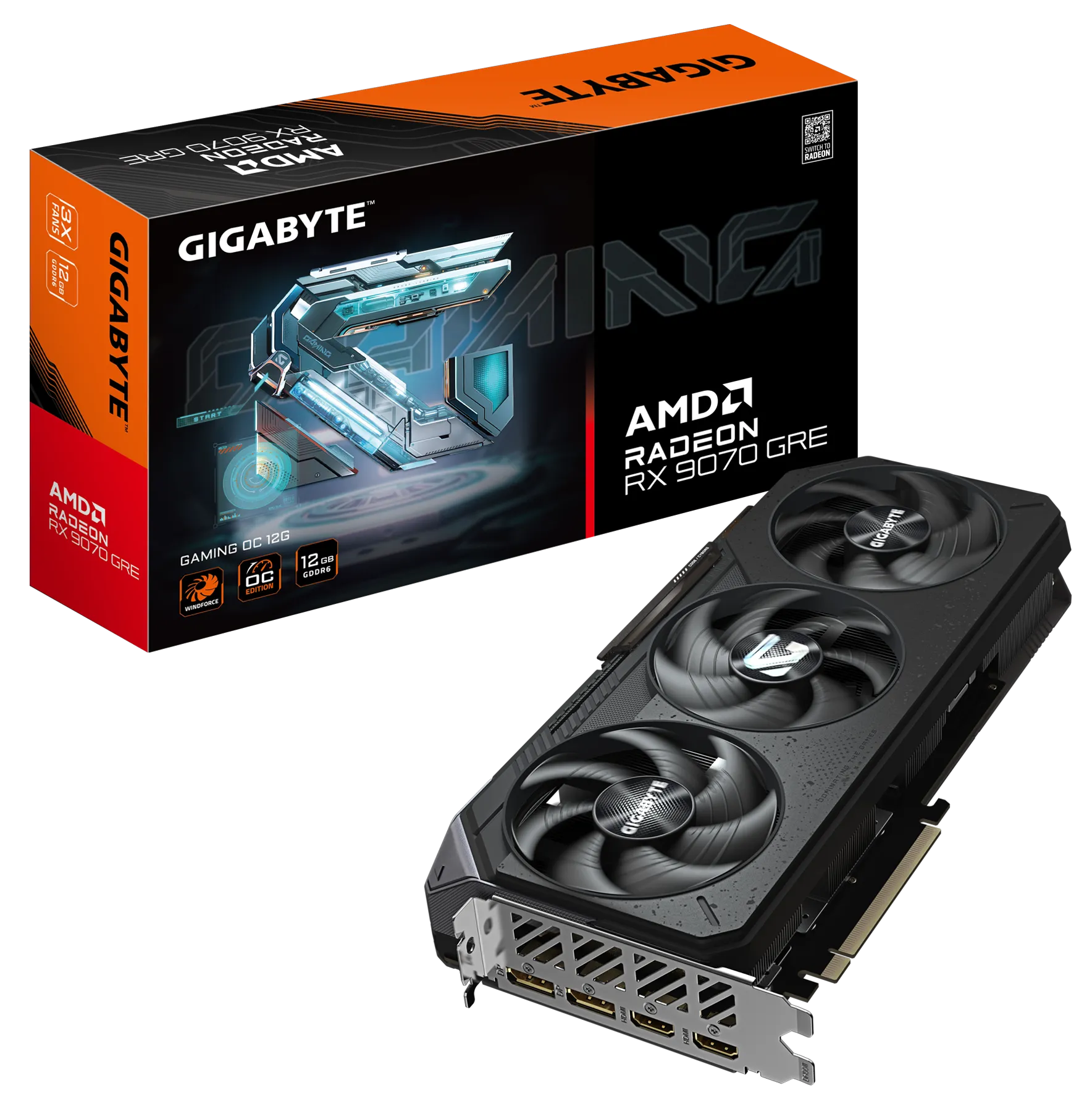 Gigabyte Radeon RX 9070 GRE GAMING OC 12G