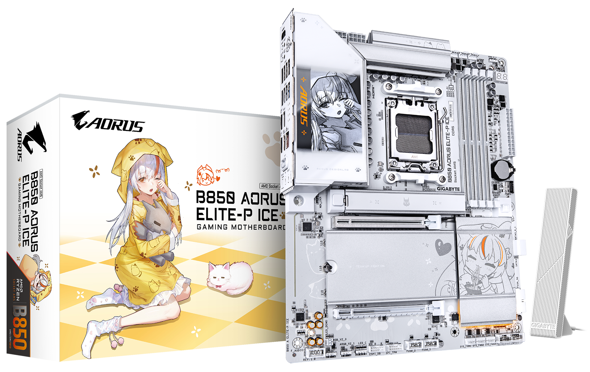 Gigabyte B850 AORUS ELITE-P ICE ARI Edition Motherboard