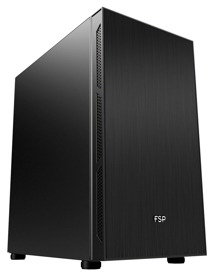 FSP CST220S Silent Tower Micro ATX Case, Solid Side Panels, NO PSU